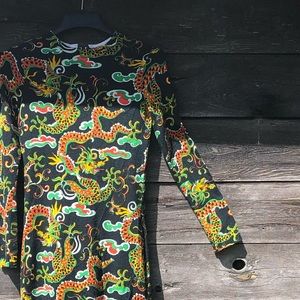 Dragon Print Vintage Dress.